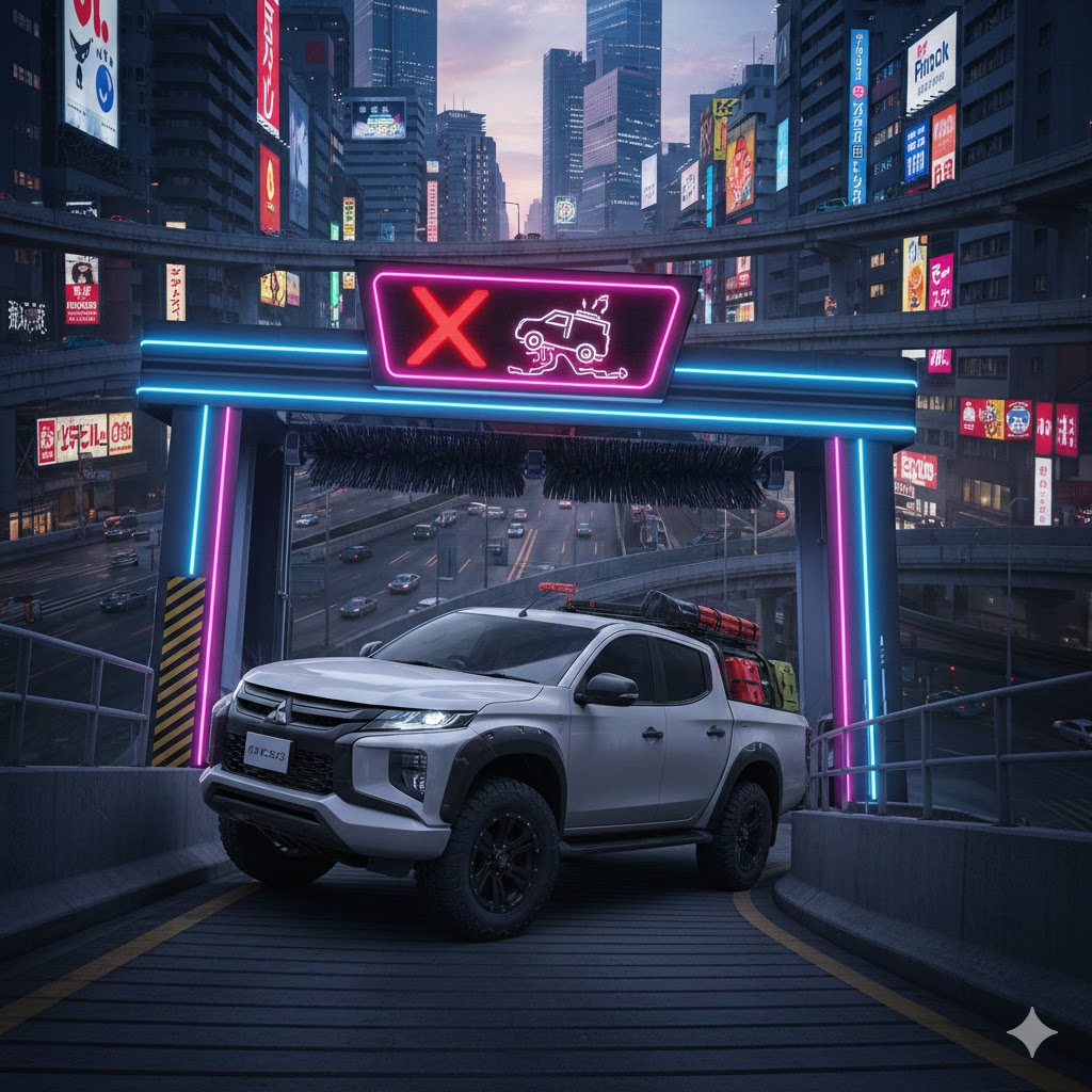 トライトンは駐車場に入らない？洗車機やサイズの問題を徹底解説