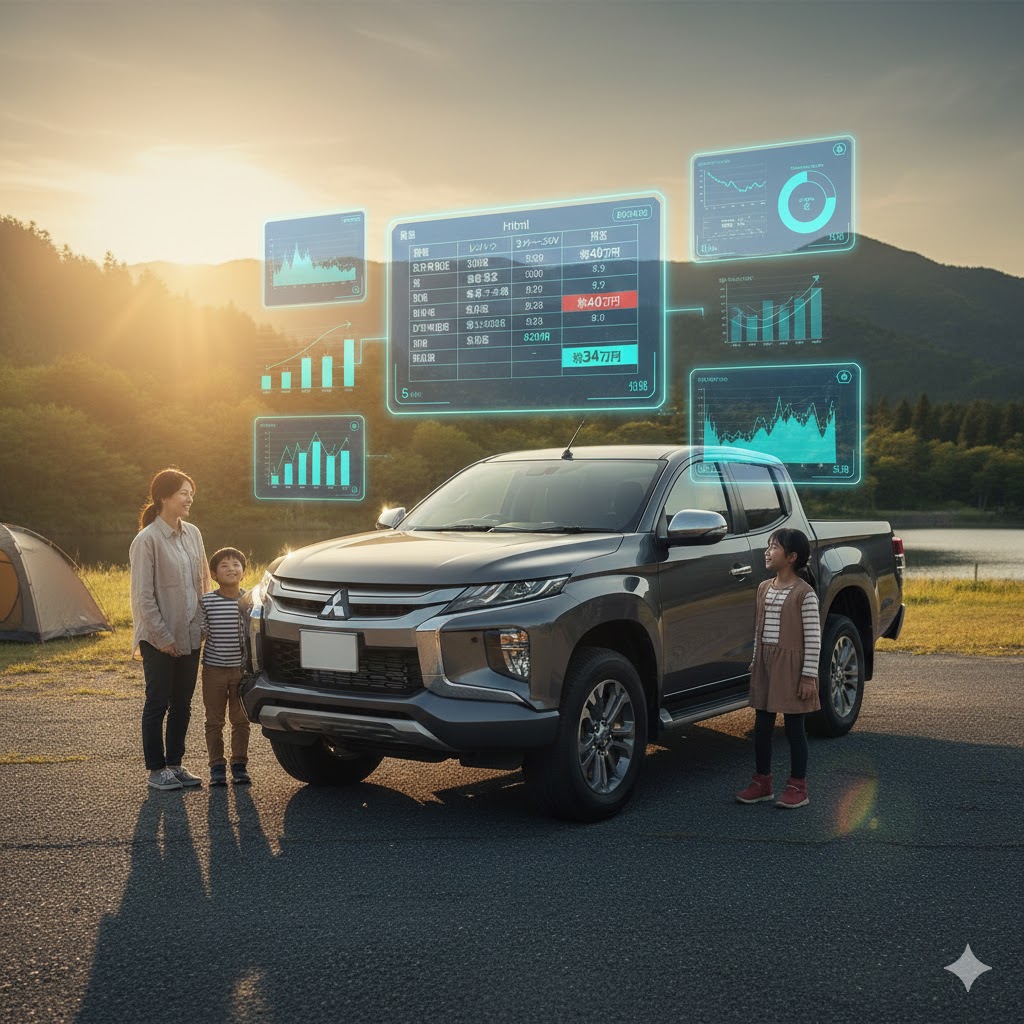 トライトン1ナンバー維持費と税金・保険・車検の総額